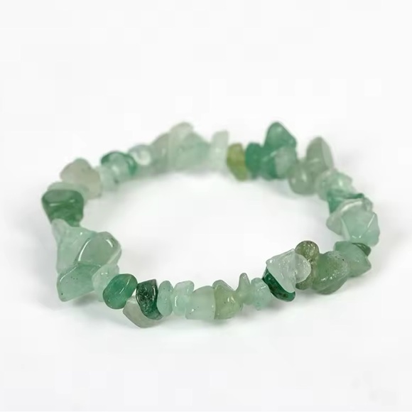 Bracelet And Earrings Set - Natural Healing Stone Aventurine - Picture 4 of 15